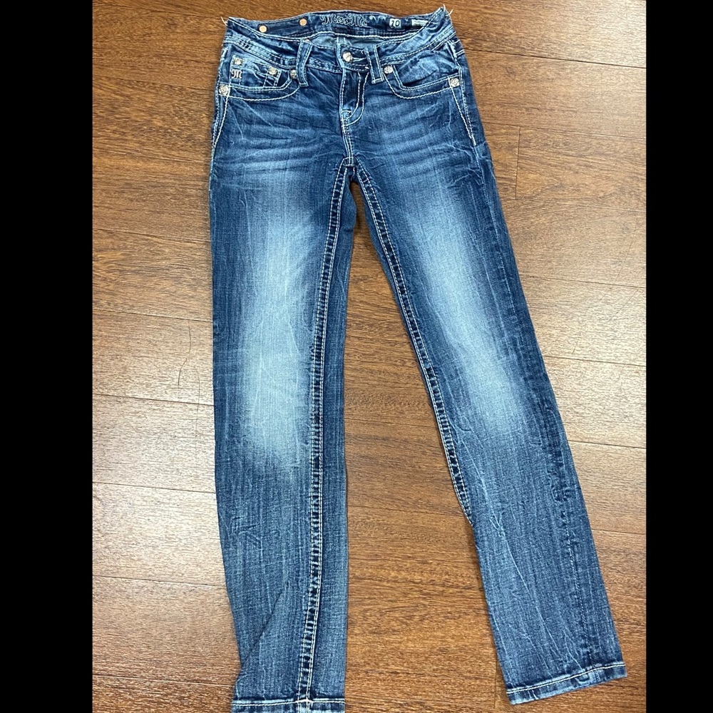 Girls Skinny Miss Me Jeans - Size 10